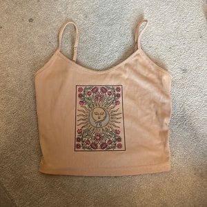 Sun boho crop top
